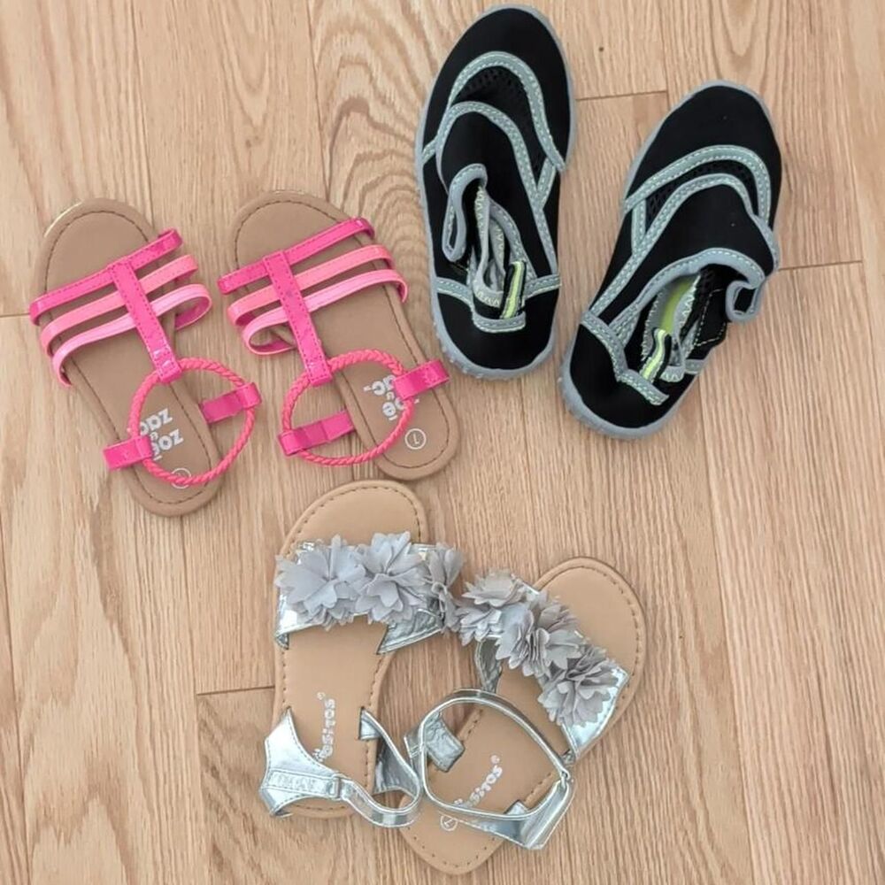 Zac-rachel Women's Pink and Black Sandals